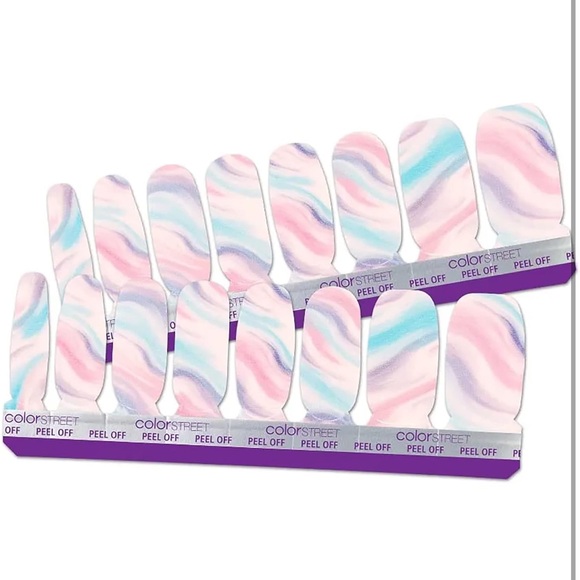 *Retired* Color Street: Cotton Candy Swirl | Pastel Pink Blue Duochrome Spring - Picture 14 of 14